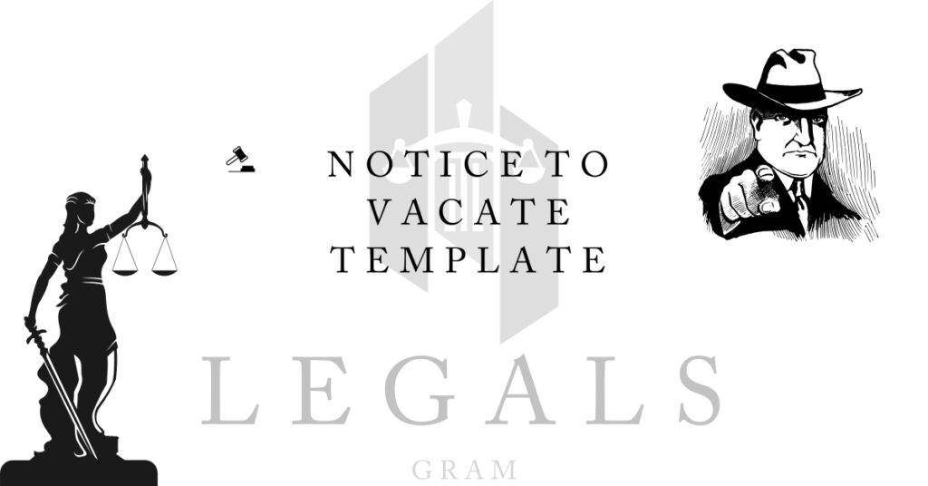 Notice to Vacate Template