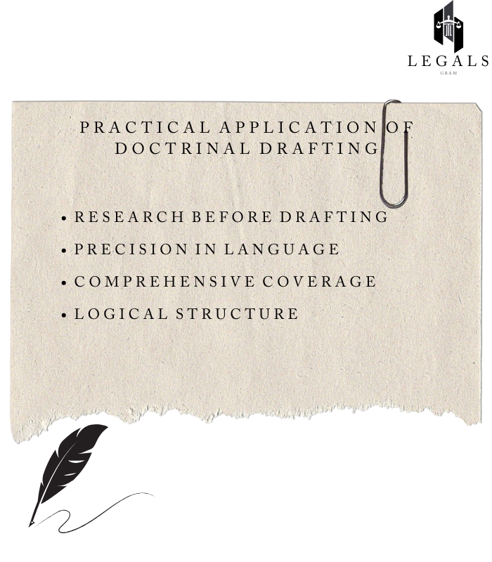 Practical Application of Doctrinal Drafting - Conveyancing