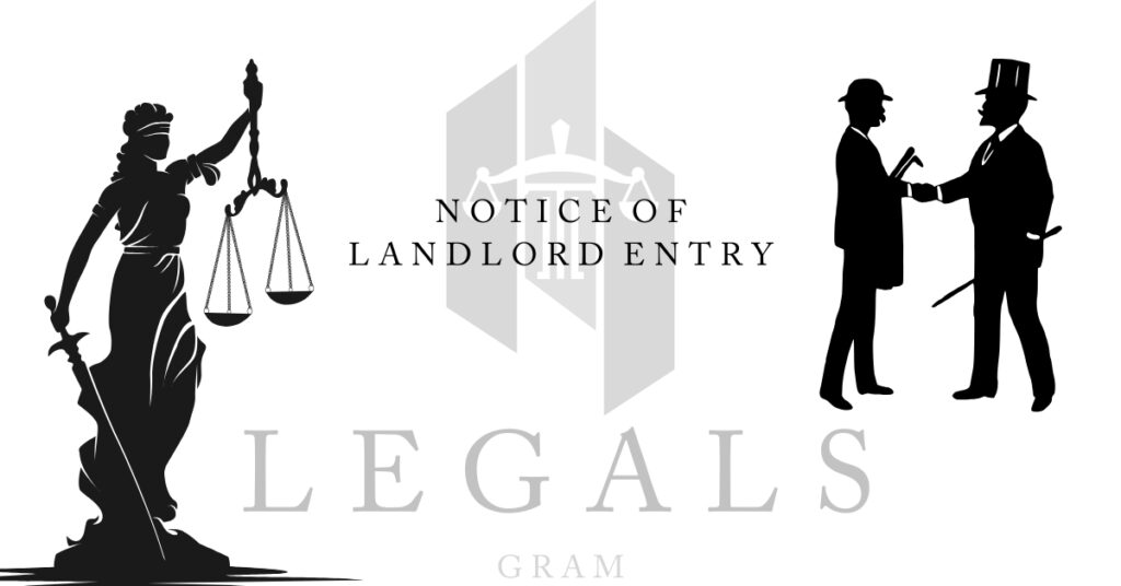 Notice of Landlord Entry