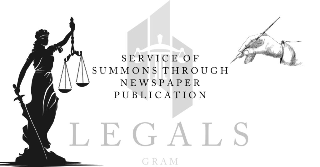 How to Draft an Application for Service of Summons Through Newspaper Publication