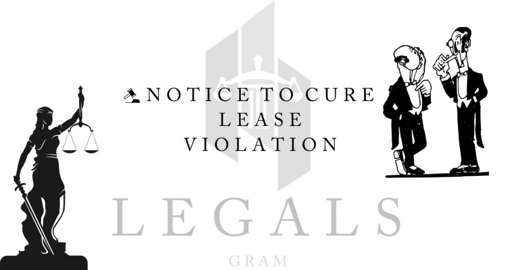 Notice to Cure Lease Violation Complete Guide and Template