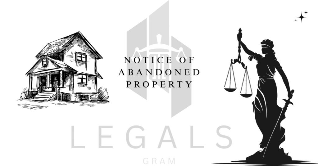 Notice of Abandoned Property