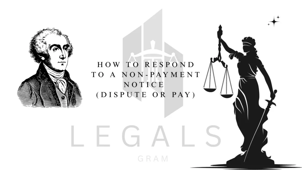 How to Respond to a Non-Payment Notice (Dispute or Pay)