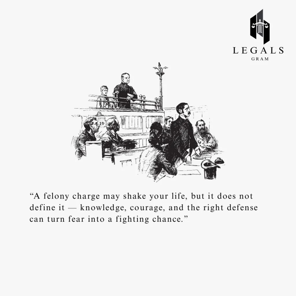 “A felony charge may shake your life, but it does not define it — knowledge, courage, and the right defense can turn fear into a fighting chance.”